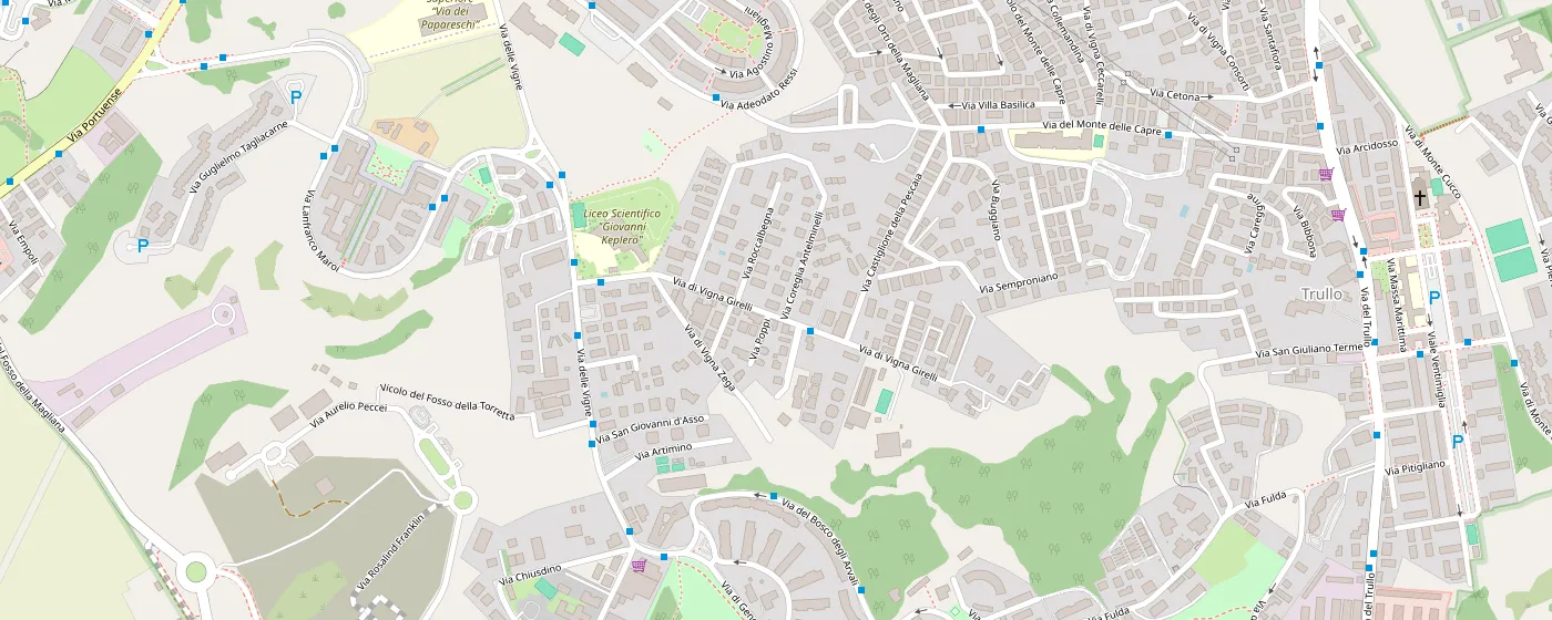 Mappa: Via Coreglia Antelminelli 7, 00148 Roma